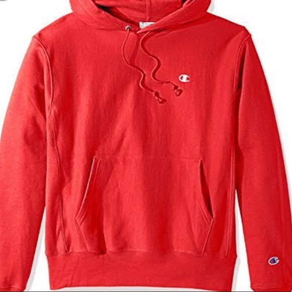 New Champion Reverse Weave Scarlet Red Hoodie⭐️⭐️ - Picture 3 of 8